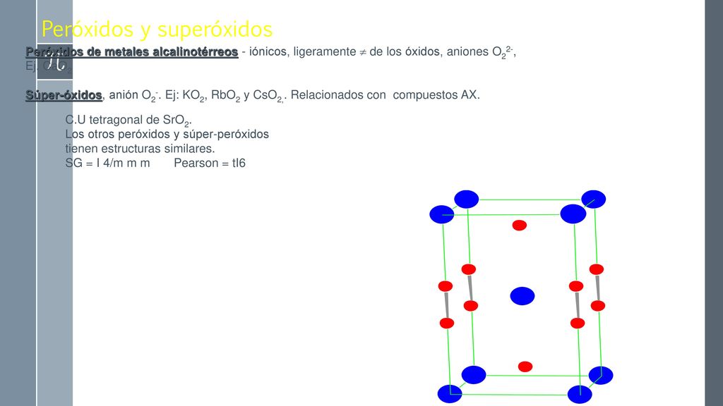Óxidos (AO2) - C.U. romboédrica, estable a T < 537 °C