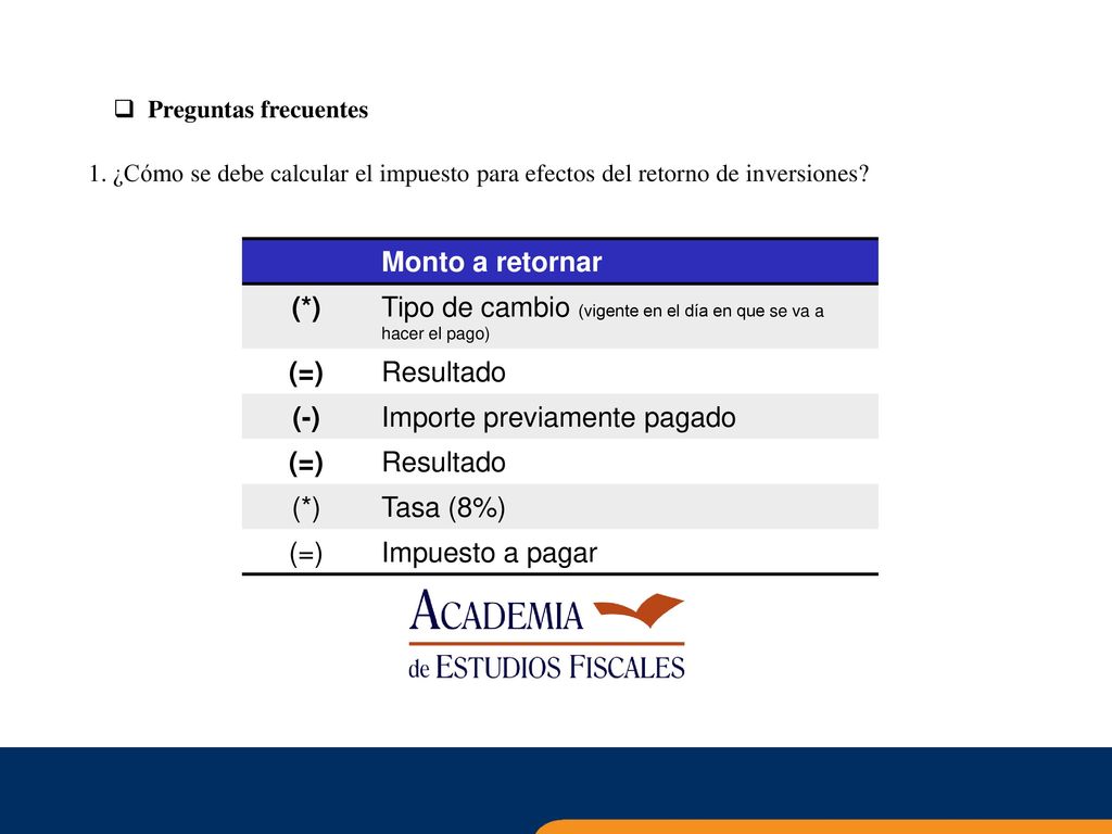 Tipo de cambio (vigente en el día en que se va a hacer el pago) (=)