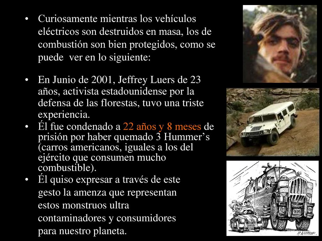 Curiosamente mientras los vehículos eléctricos son destruidos en masa, los de combustión son bien protegidos, como se puede ver en lo siguiente: