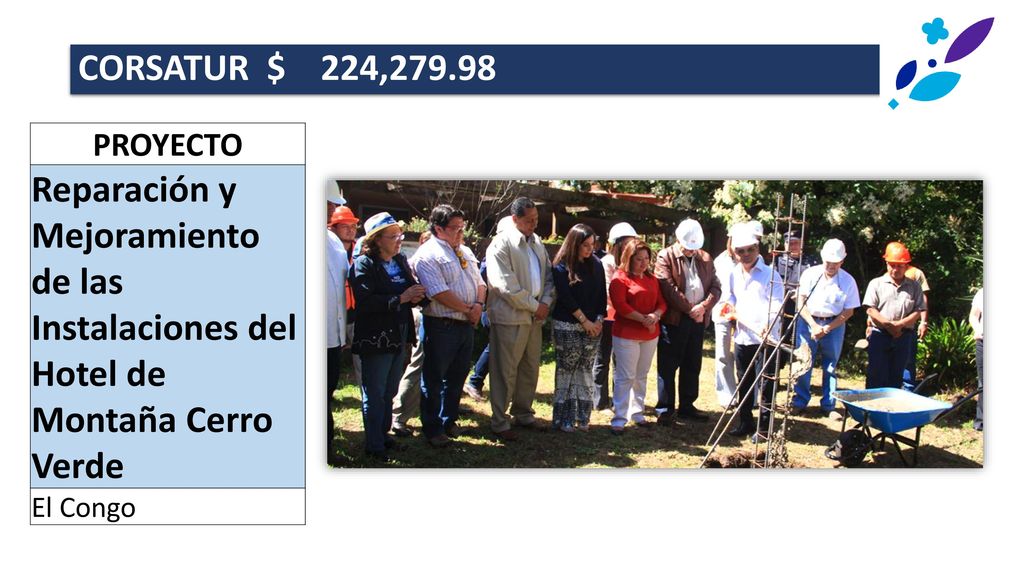 CORSATUR $ 224, PROYECTO. Reparación y Mejoramiento de las Instalaciones del Hotel de Montaña Cerro Verde.