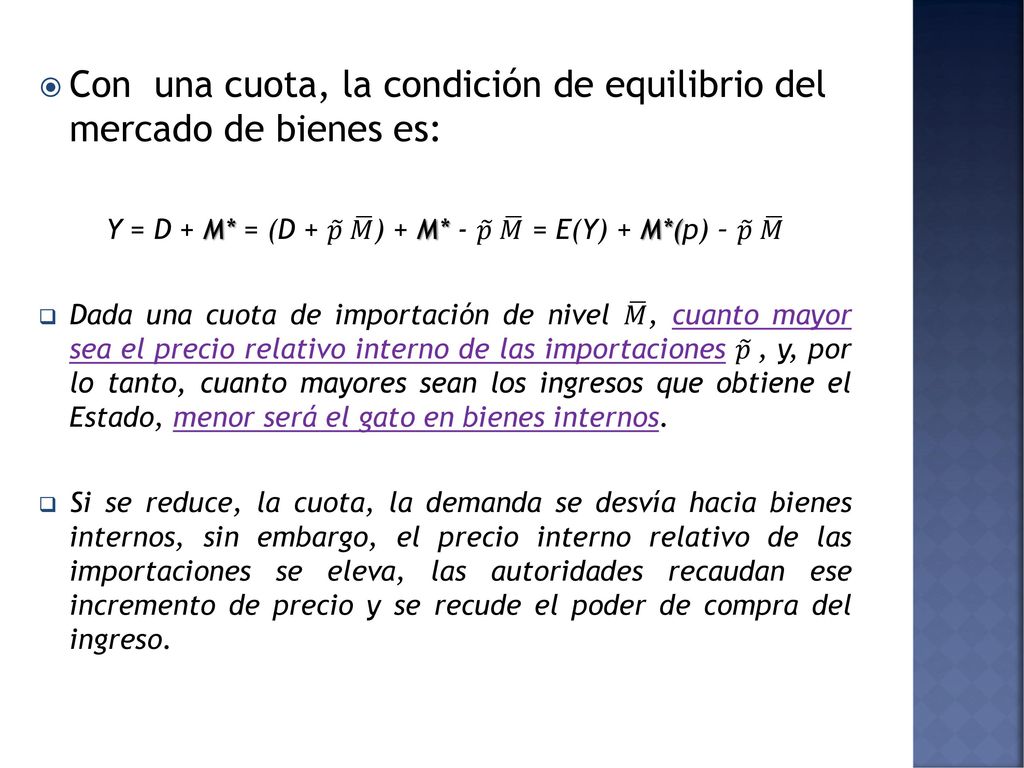 Y = D + M* = (D + 𝑝 𝑀 ) + M* - 𝑝 𝑀 = E(Y) + M*(p) – 𝑝 𝑀