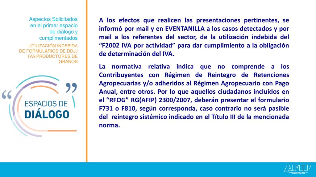 Aspectos Solicitados en el primer espacio. de diálogo y. cumplimentados.