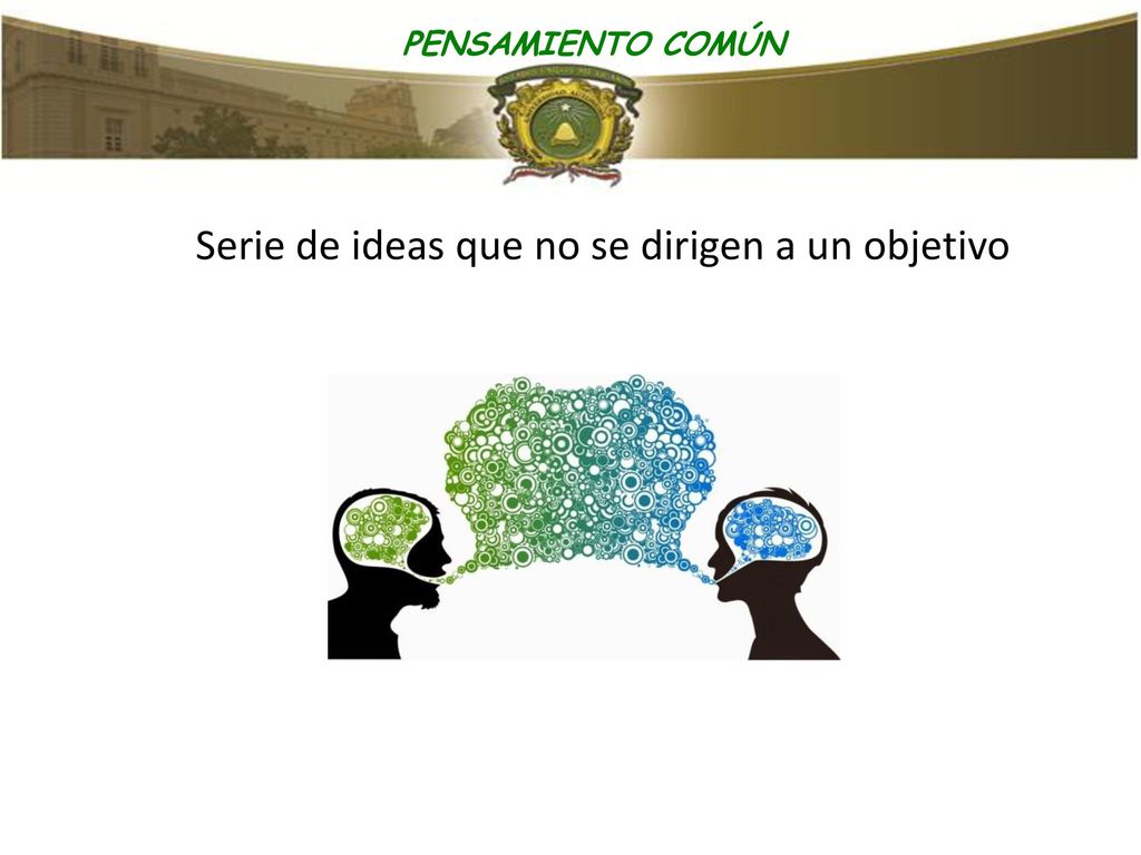Serie de ideas que no se dirigen a un objetivo
