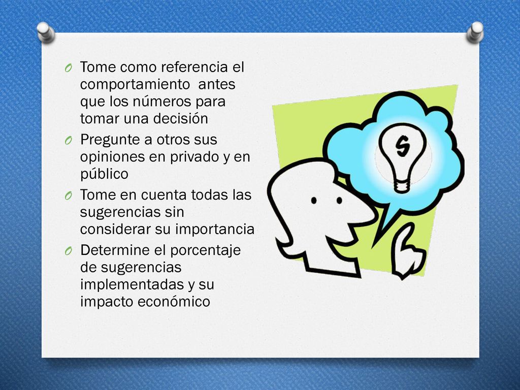 Tome como referencia el comportamiento antes que los números para tomar una decisión