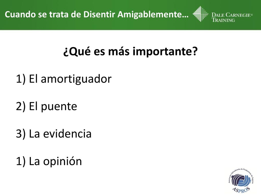 Cuando se trata de Disentir Amigablemente… ¿Qué es más importante