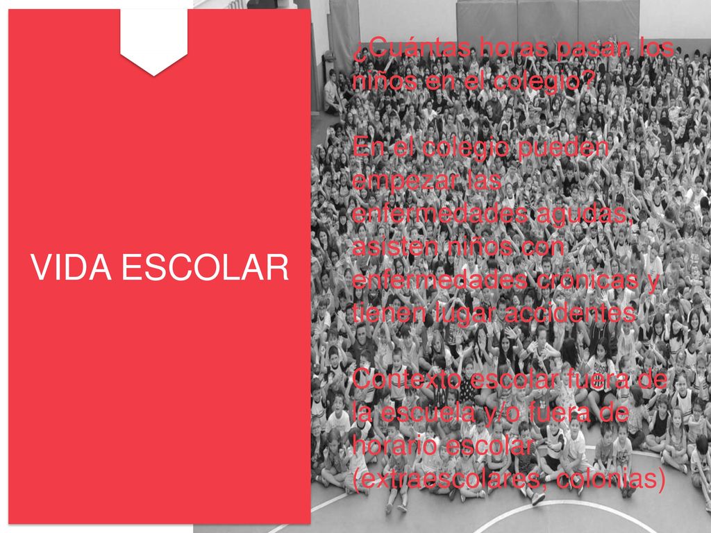 VIDA ESCOLAR ¿Cuántas horas pasan los niños en el colegio