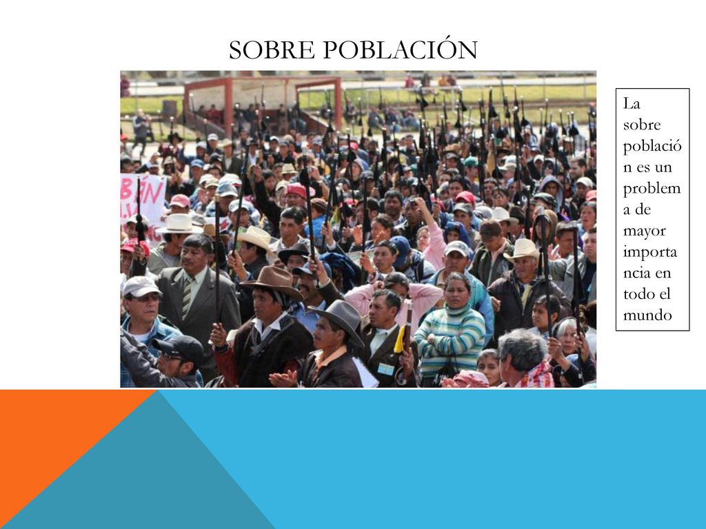 Sobre población La sobre población es un problema de mayor importancia en todo el mundo