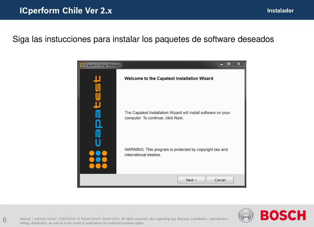 Siga las instucciones para instalar los paquetes de software deseados