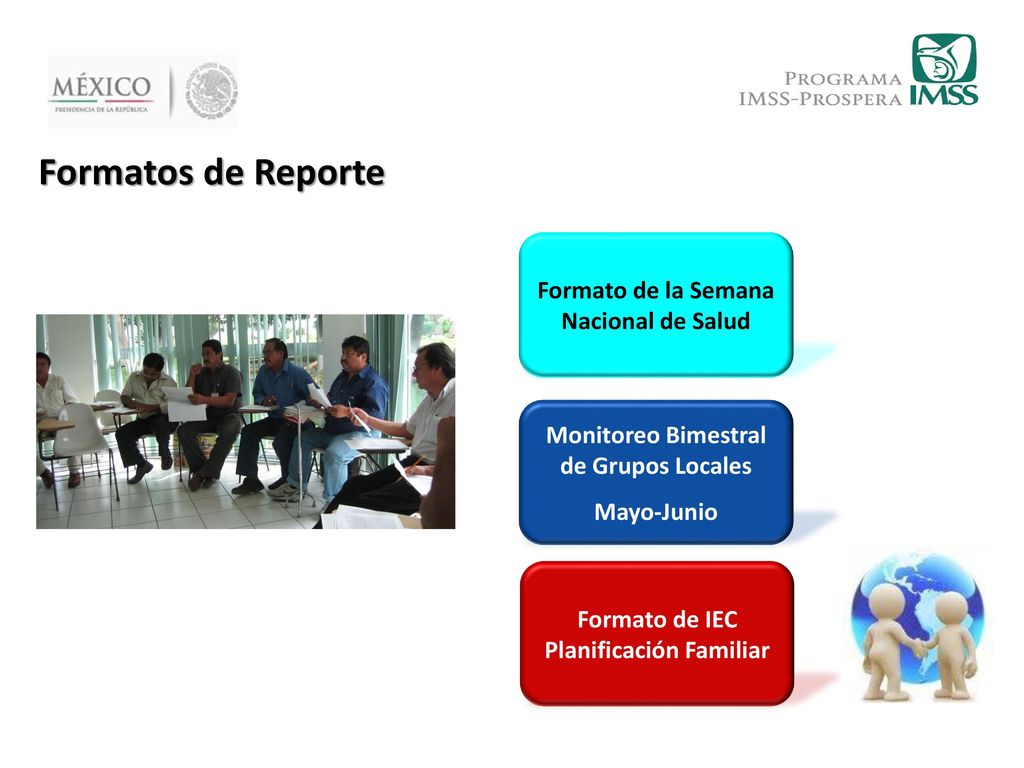 Formatos de Reporte Formato de la Semana Nacional de Salud