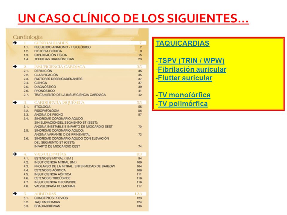UN CASO CLÍNICO DE LOS SIGUIENTES…