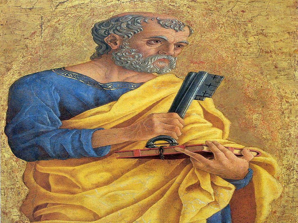 SAN PEDRO: Simón era un pescador de Betsaida, establecido en Cafarnaún. Cristo le cambia el nombre.