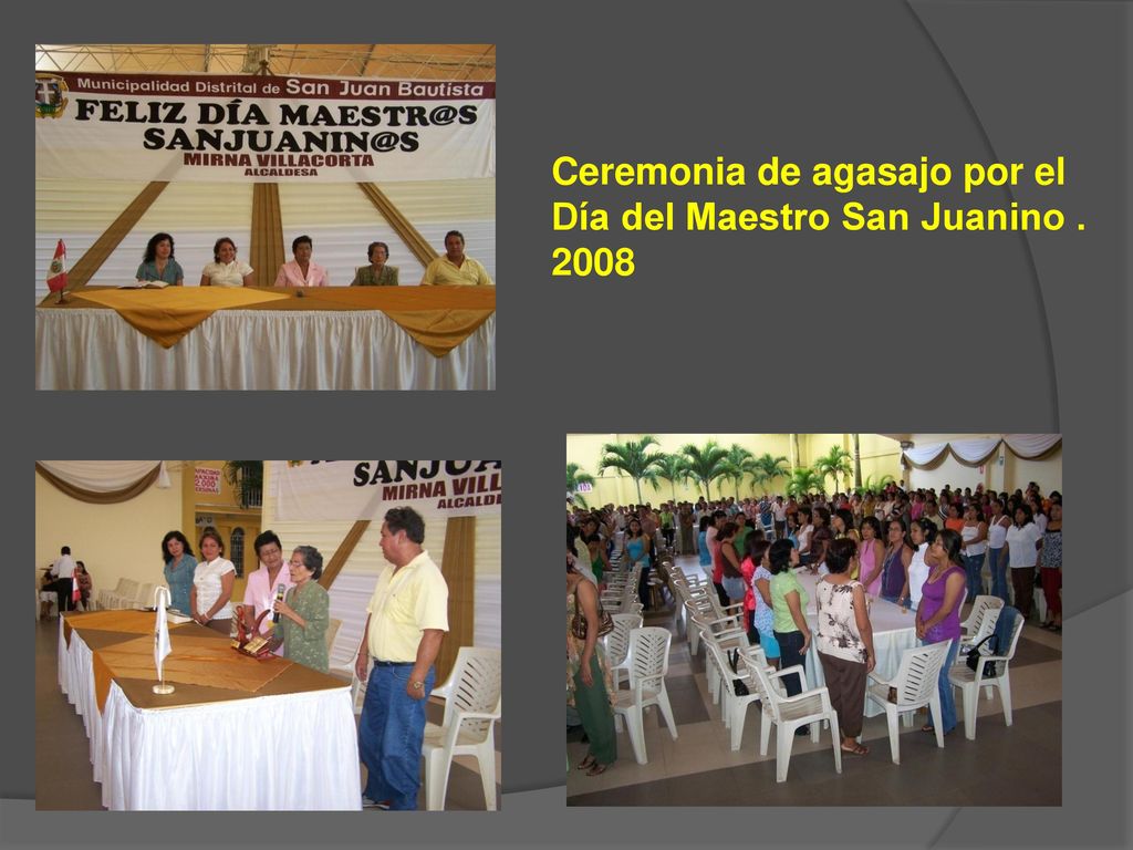 Ceremonia de agasajo por el Día del Maestro San Juanino