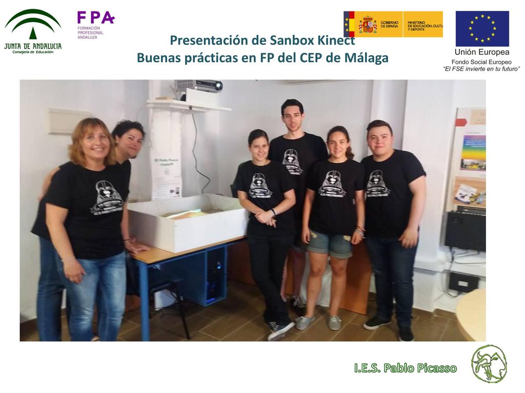 Presentación de Sanbox Kinect Buenas prácticas en FP del CEP de Málaga