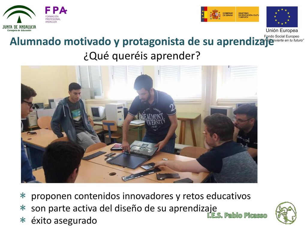 Alumnado motivado y protagonista de su aprendizaje ¿Qué queréis aprender