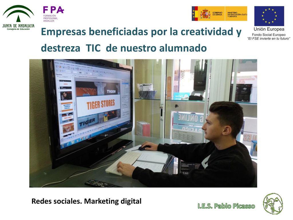 Empresas beneficiadas por la creatividad y destreza TIC de nuestro alumnado