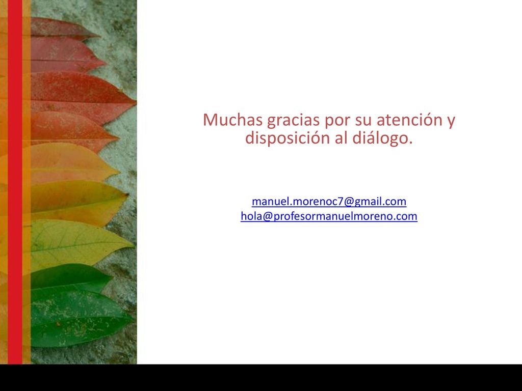 Muchas gracias por su atención y disposición al diálogo.