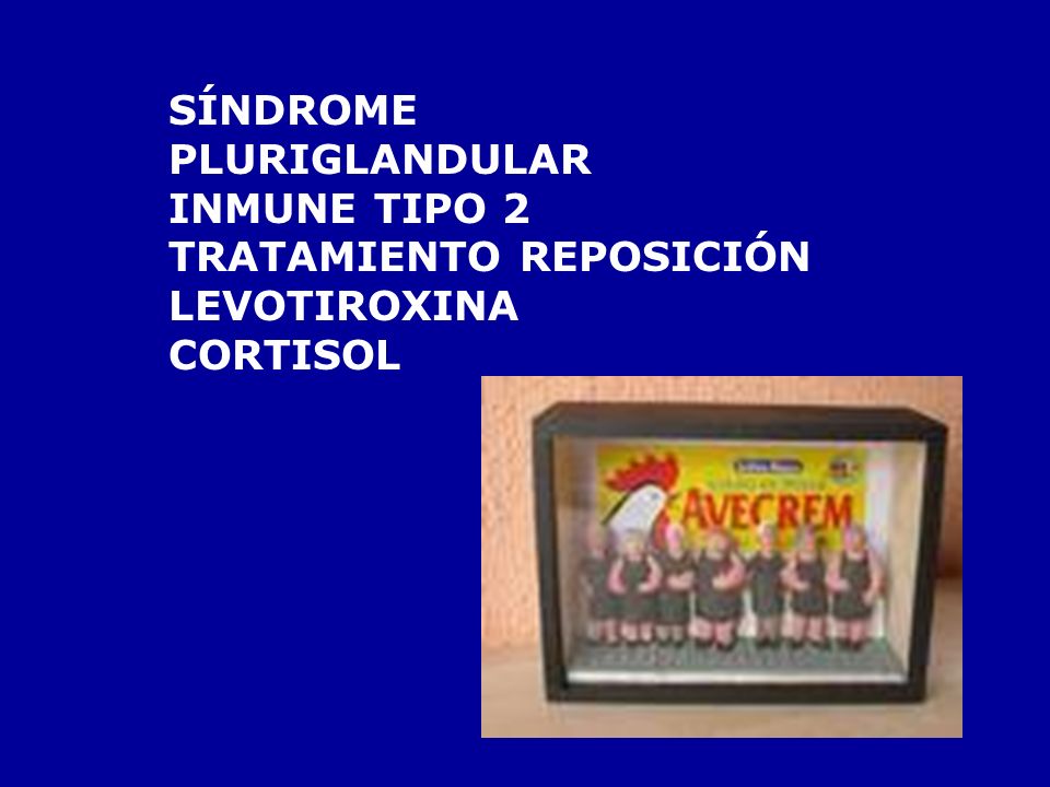 SÍNDROME PLURIGLANDULAR INMUNE TIPO 2 TRATAMIENTO REPOSICIÓN LEVOTIROXINA CORTISOL