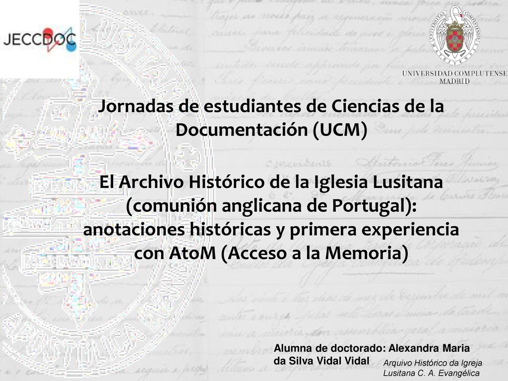 Jornadas de estudiantes de Ciencias de la Documentación (UCM)