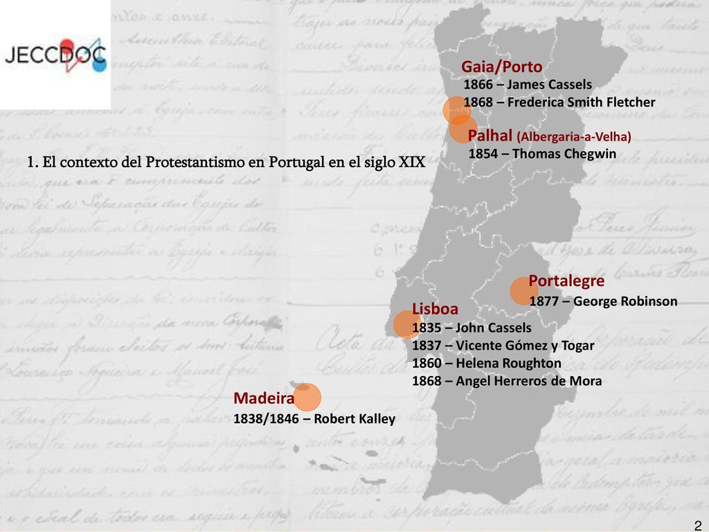 1. El contexto del Protestantismo en Portugal en el siglo XIX