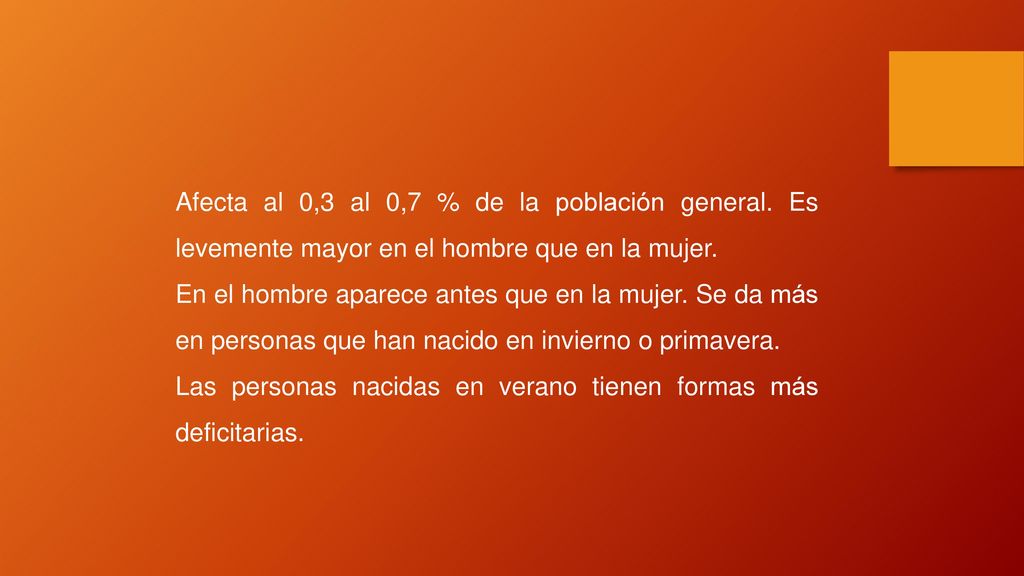 Las personas nacidas en verano tienen formas más deficitarias.