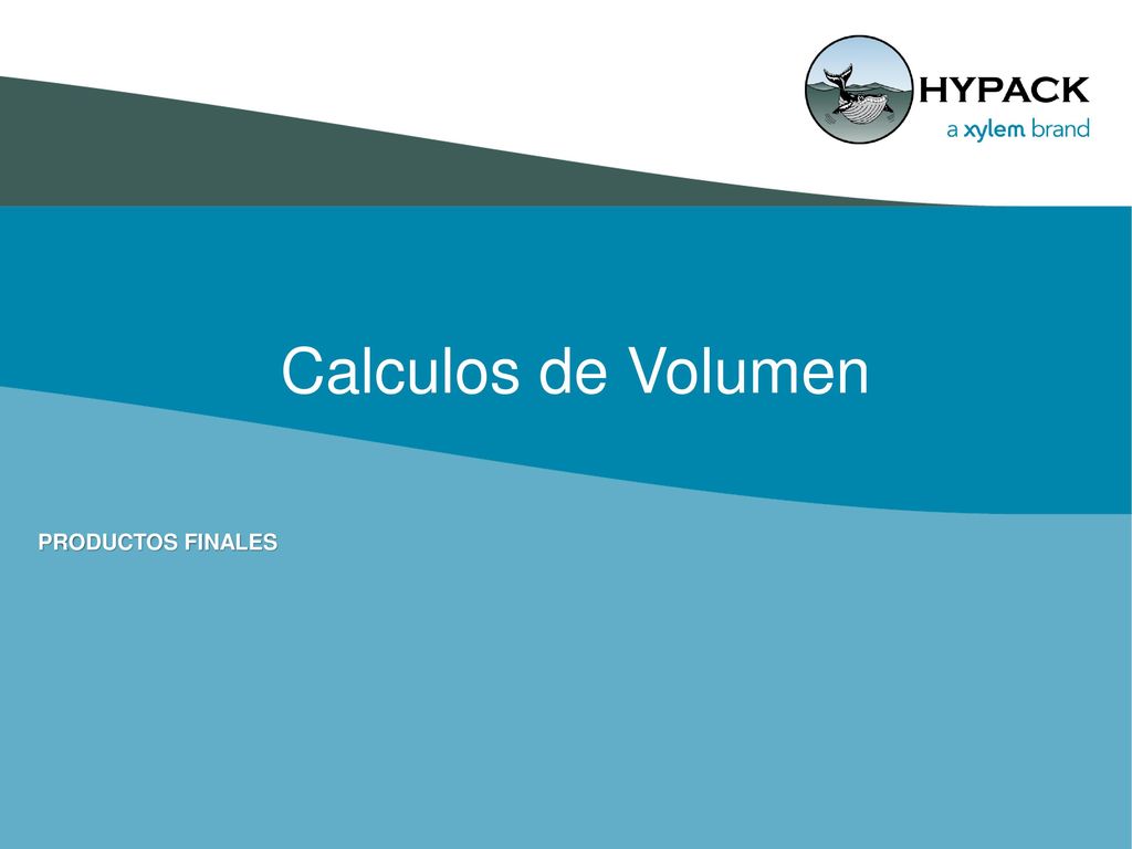 Calculos de Volumen PRODUCTOS FINALES