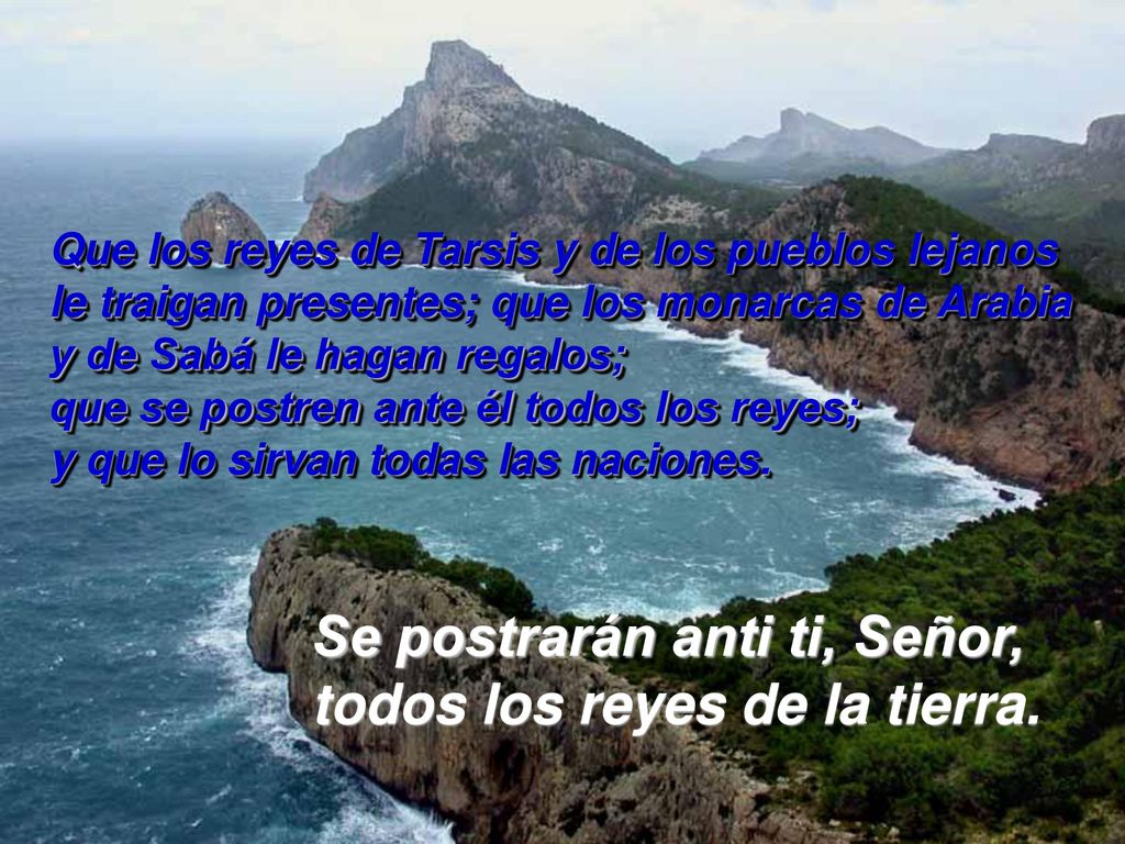 Se postrarán anti ti, Señor, todos los reyes de la tierra.