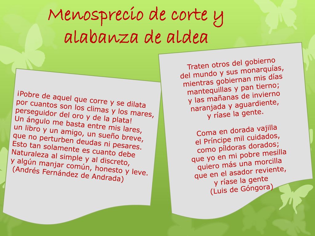 Menosprecio de corte y alabanza de aldea
