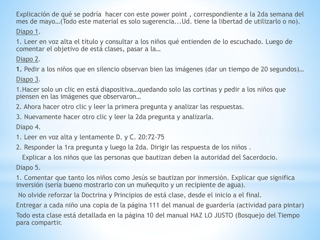 Explicación de qué se podría hacer con este power point , correspondiente a la 2da semana del mes de mayo…(Todo este material es solo sugerencia...Ud.