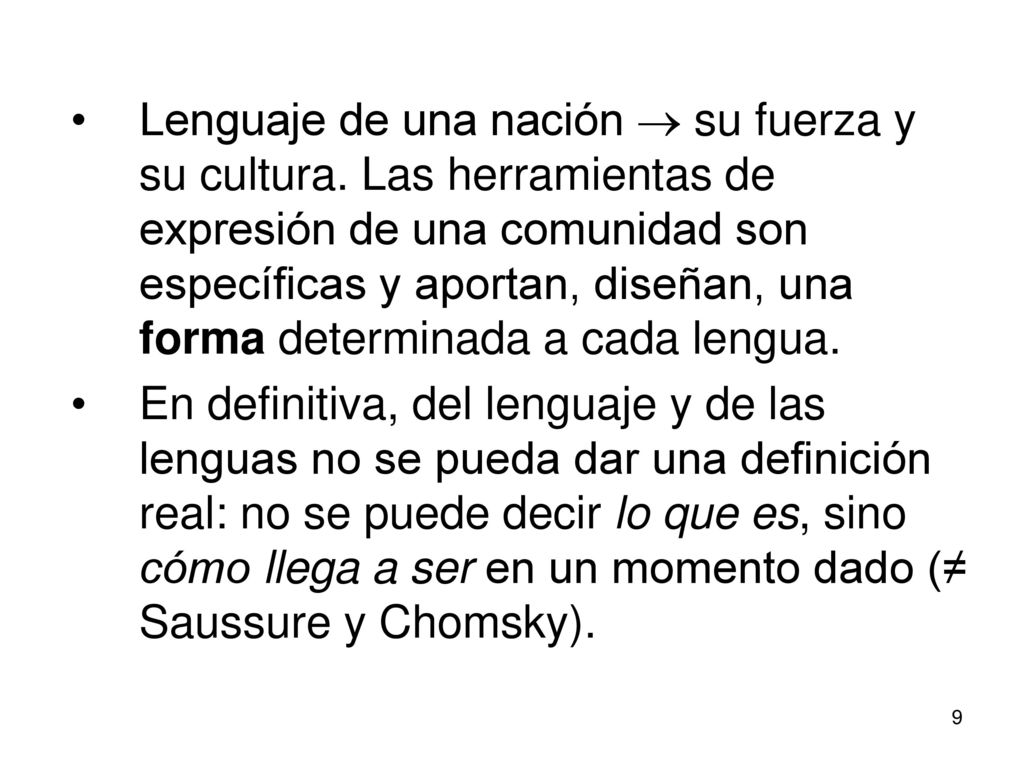 Lenguaje de una nación  su fuerza y su cultura