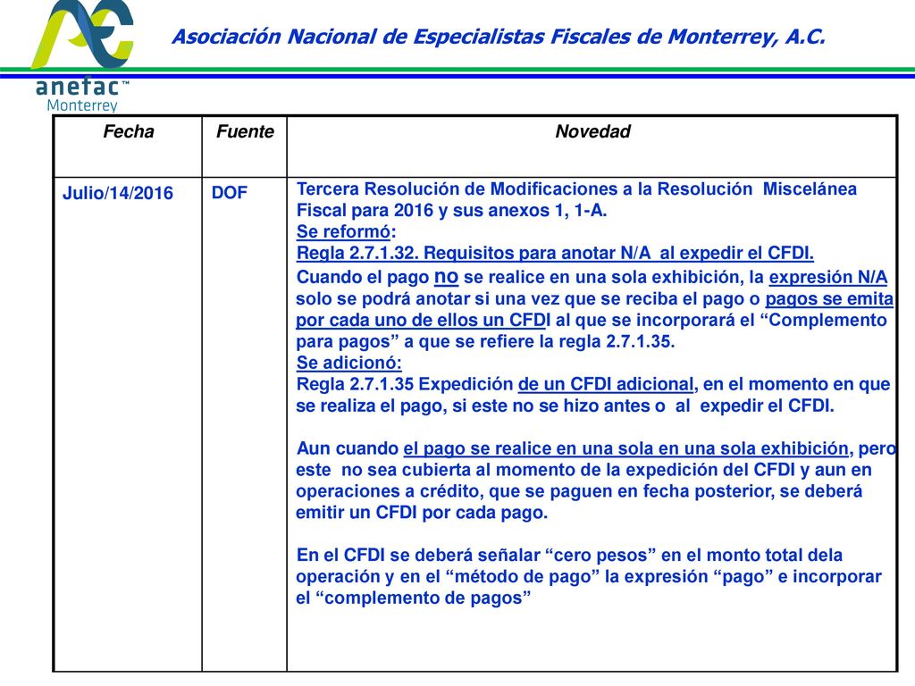 Asociación Nacional de Especialistas Fiscales de Monterrey, A.C.
