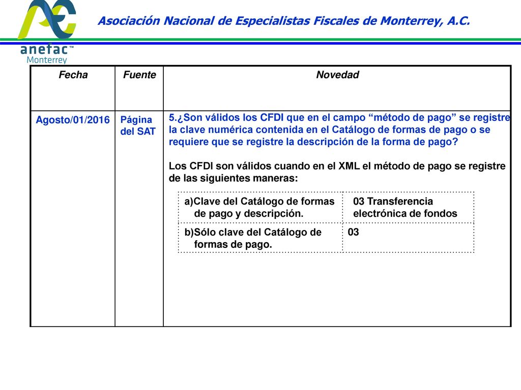 Asociación Nacional de Especialistas Fiscales de Monterrey, A.C.
