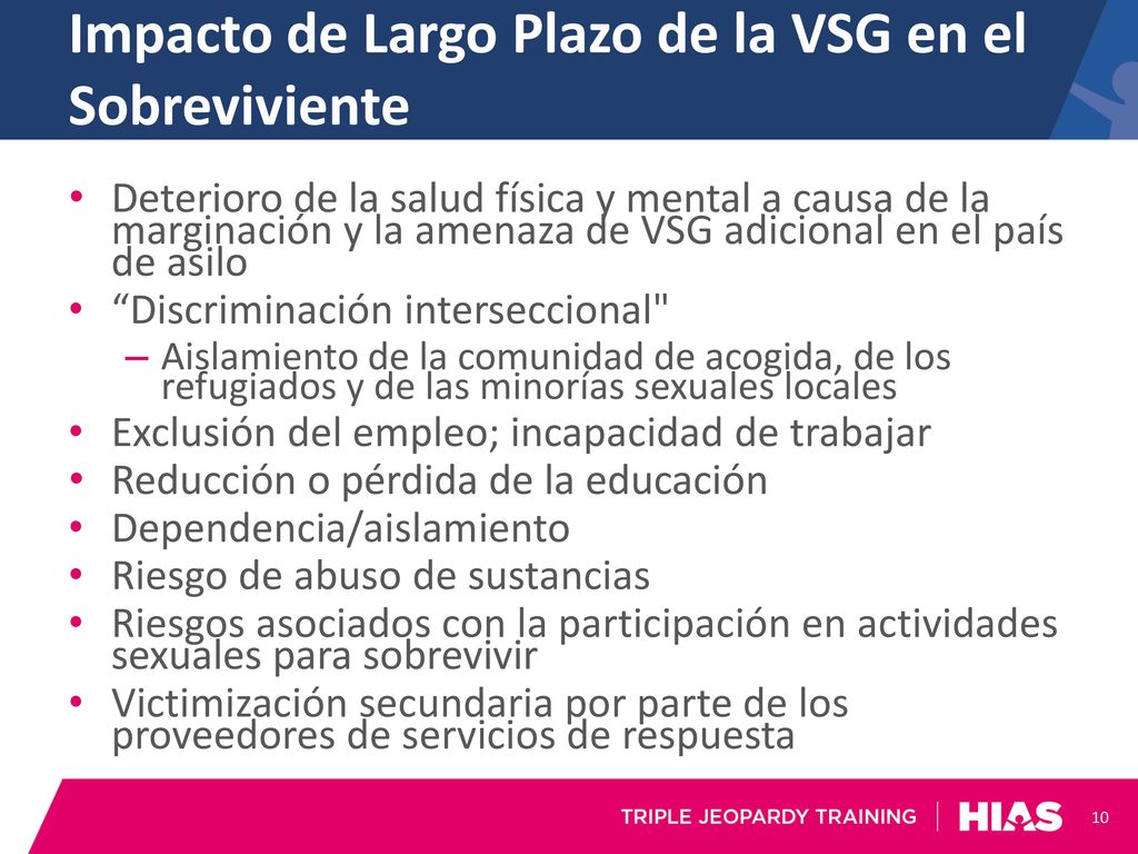 Impacto de Largo Plazo de la VSG en el Sobreviviente
