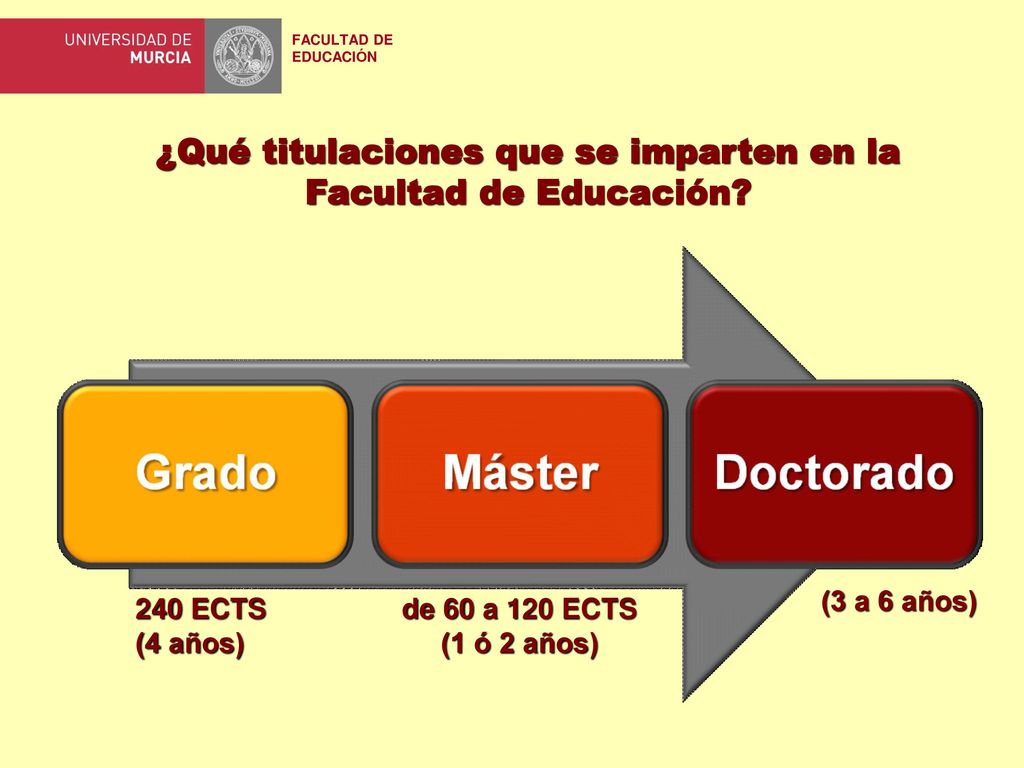 ¿Qué titulaciones que se imparten en la Facultad de Educación