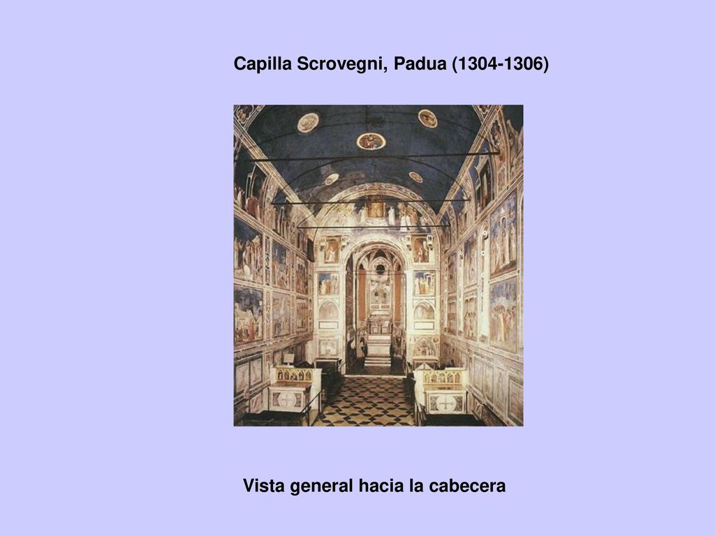 Capilla Scrovegni, Padua ( ) Vista general hacia la cabecera