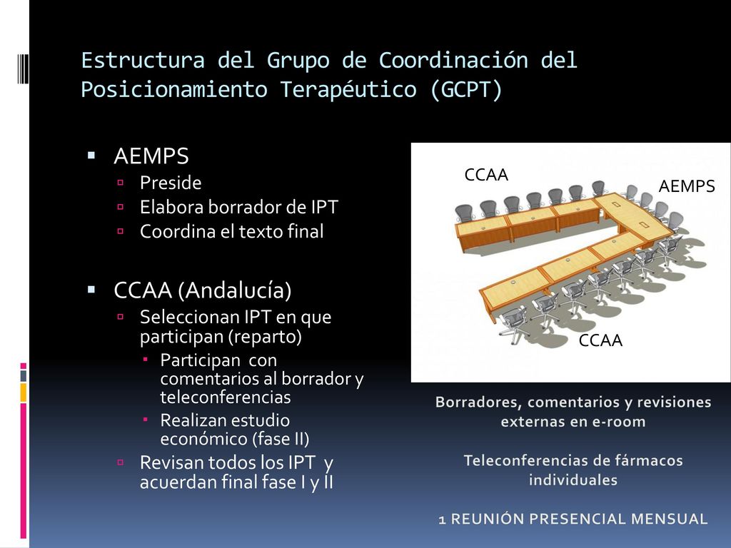 Estructura del Grupo de Coordinación del Posicionamiento Terapéutico (GCPT)