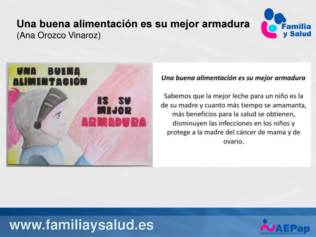 Una buena alimentación es su mejor armadura (Ana Orozco Vinaroz)