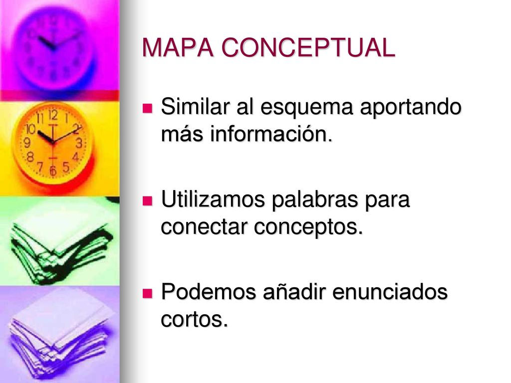 MAPA CONCEPTUAL Similar al esquema aportando más información.