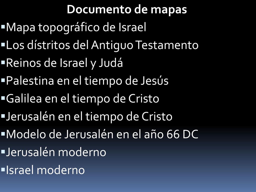 Documento de mapas Mapa topográfico de Israel. Los dístritos del Antiguo Testamento. Reinos de Israel y Judá.