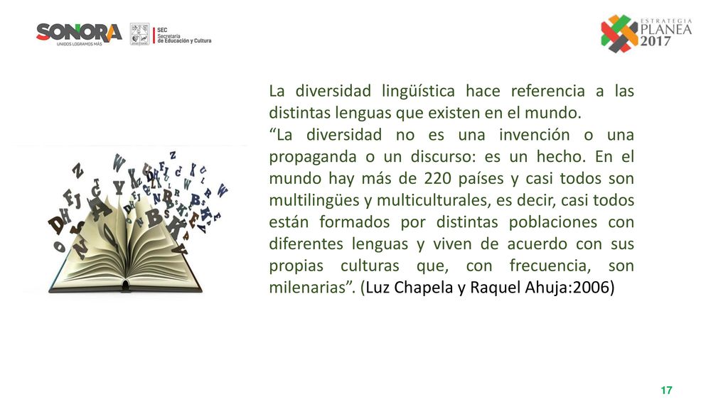 La diversidad lingüística hace referencia a las distintas lenguas que existen en el mundo.