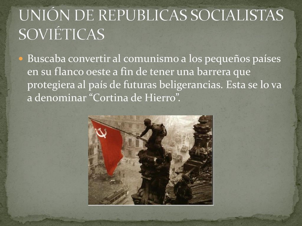 UNIÓN DE REPUBLICAS SOCIALISTAS SOVIÉTICAS