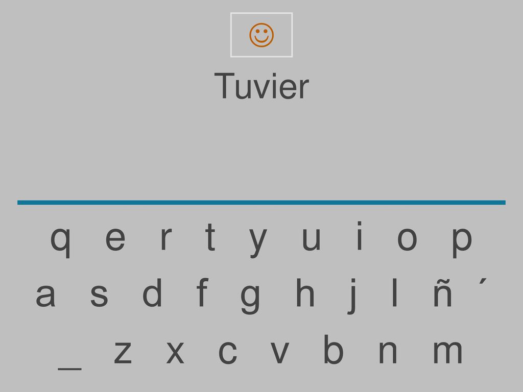  Tuvier. q e r t y u i o p.
