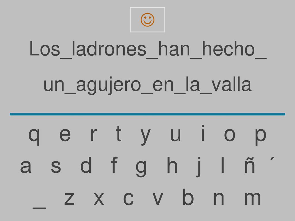 q e r t y u i o p a s d f g h j l ñ ´ _ z x c v b n m