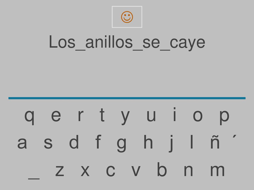 q e r t y u i o p a s d f g h j l ñ ´ _ z x c v b n m
