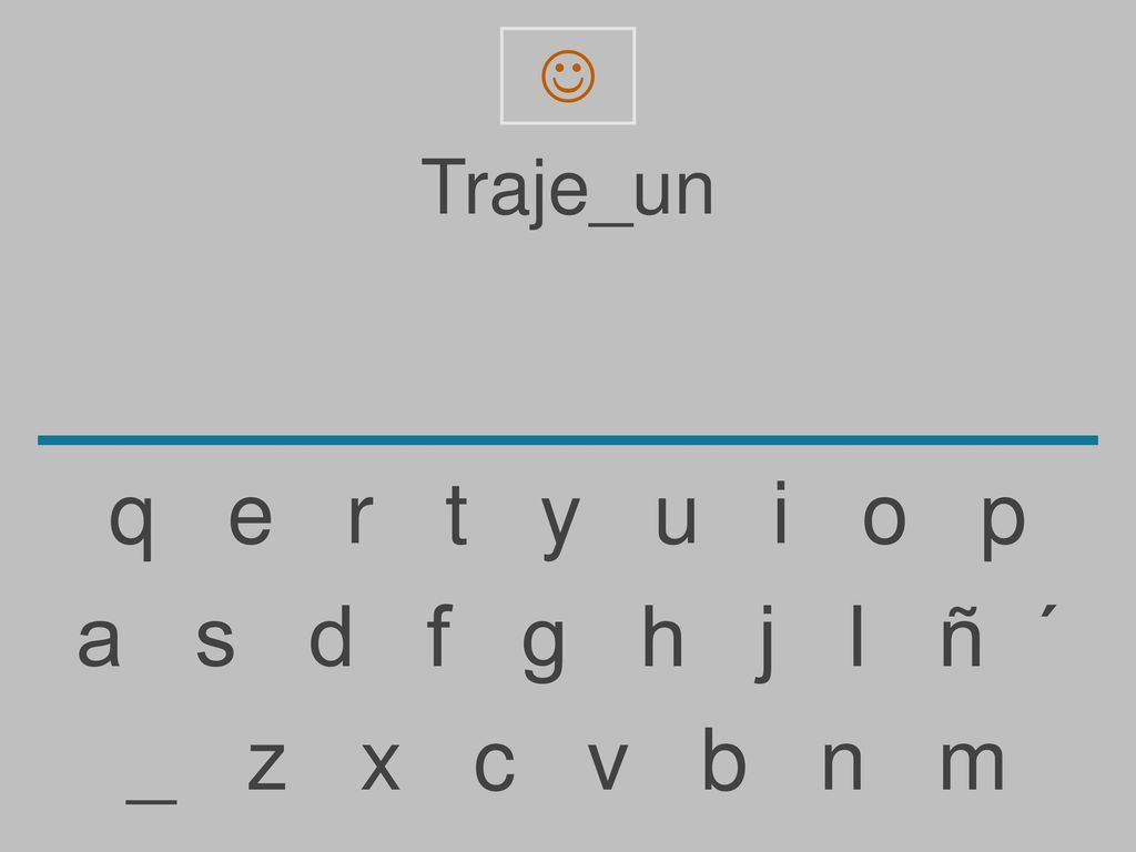  Traje_un. q e r t y u i o p.