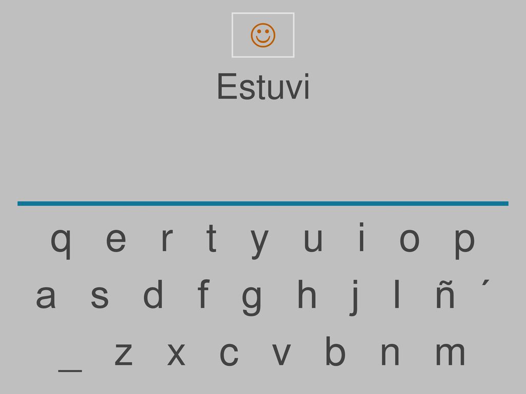  Estuvi. q e r t y u i o p.