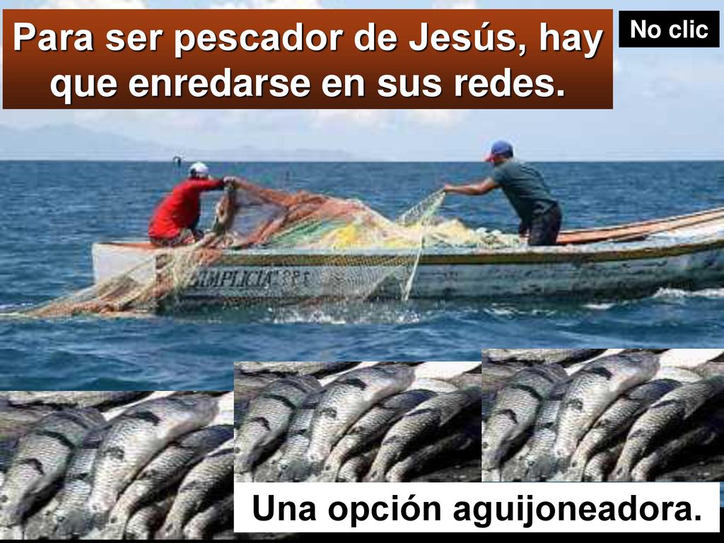 Para ser pescador de Jesús, hay que enredarse en sus redes.