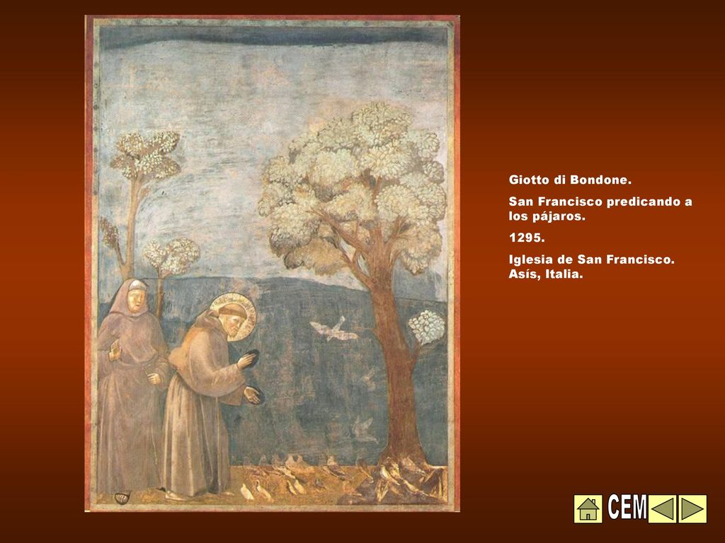 CEM Giotto di Bondone. San Francisco predicando a los pájaros