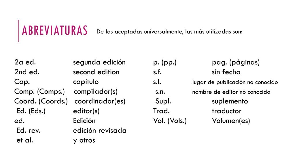 Normatividad APA. - ppt descargar