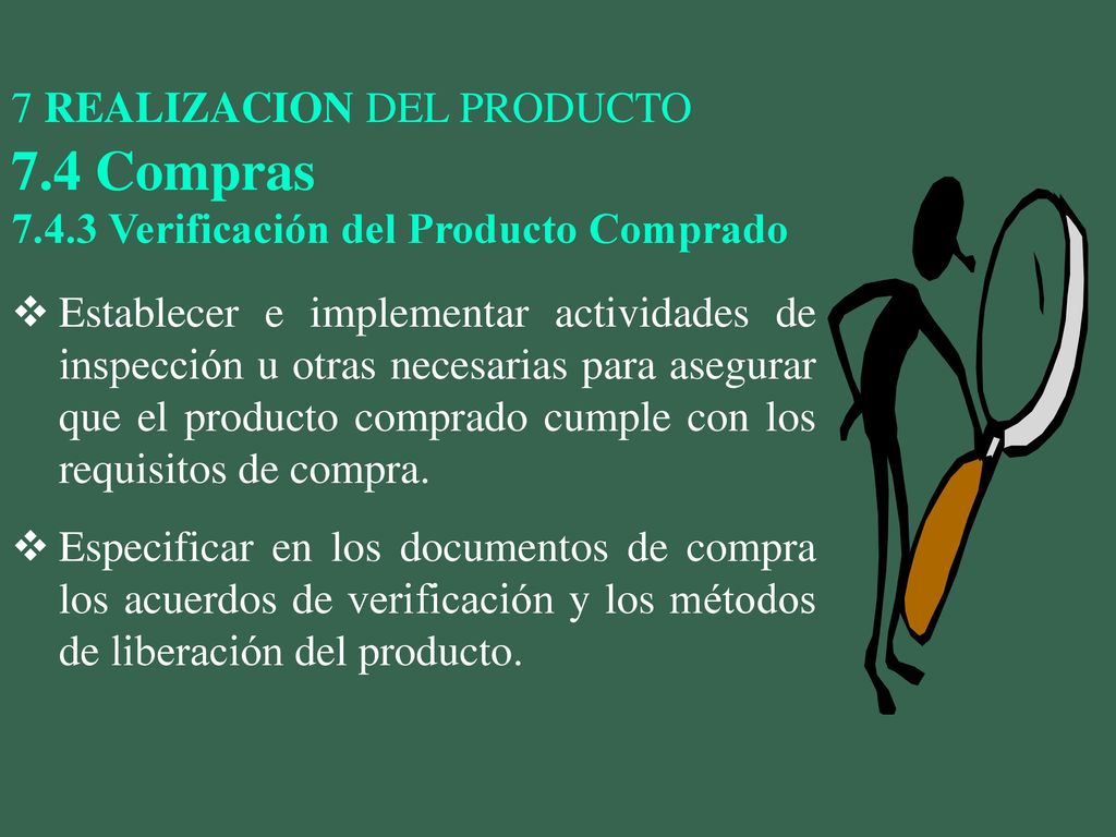 7.4 Compras 7 REALIZACION DEL PRODUCTO