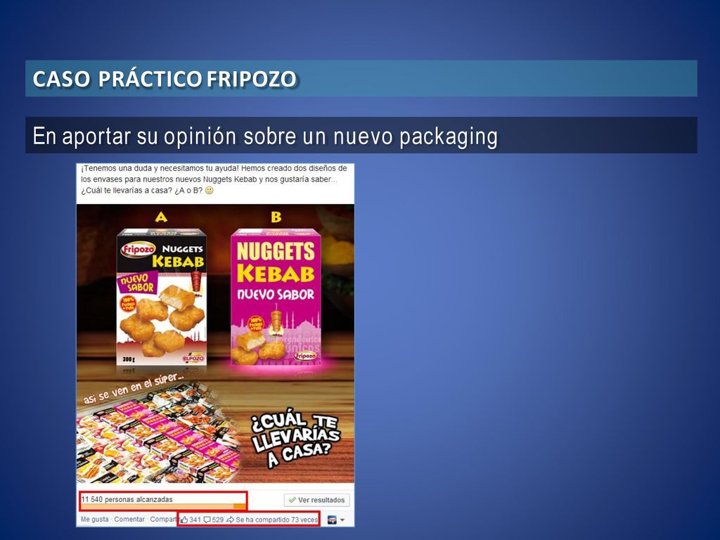 CASO PRÁCTICO FRIPOZO En aportar su opinión sobre un nuevo packaging